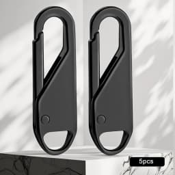 5pcs Zipper Pull Replacement Metal Zipper Pull Detachable Zipper Pull Tabs Detachable Zipper Repair for Luggage, Clothing