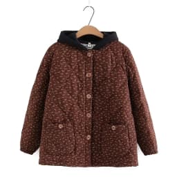 Middle-Aged Women Flower Cotton Padded Jacket 2025 New Women Loose Warm Cotton Coat Large Size Women Winter Thicken Parkas Coat