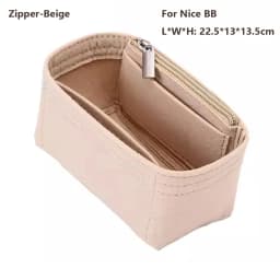 Felt Handbag Insert Bag Bag Support Storage Purse Liner Portable Organization Internal Bag for LV Nice Nano/Mini/BB/Vanity