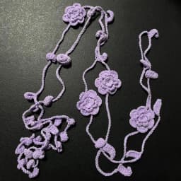 Temperament Rose Handmade Waist Chain Women's Elegant Versatile Crochet Flower Long Necklace Decorative Skirt Belt Accessories