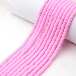 6mm 350pcs/lot Color Flat Round Polymer Clay Beads Loose Spacer Beads for Jewelry Making DIY Bracelet Necklace Earrings Design