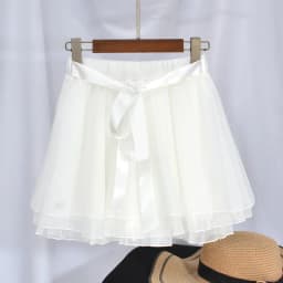 A-Line Skirt Women's Summer New Sle Chiffon Se Pants Small Size Trendy f Skirt High Waist Sweet Fairy Skirt