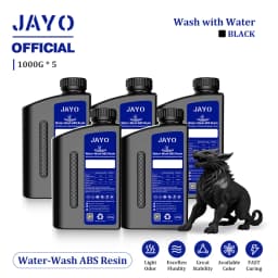 JAYO Water Washable 3D Resin 5pcs/set 3D Printer Resin 405nm UV Standard Rapid Photopolymer Resin for LCD/DLP/SLA 3D Printer