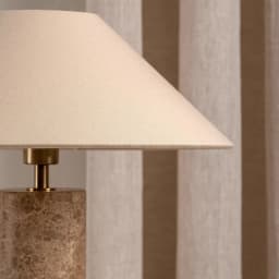 Nordic Cylindrical Marble LED Table Lamp White Fabric Lampshade Living Room Study Restaurant Bedroom Desk Lights Home Decoration
