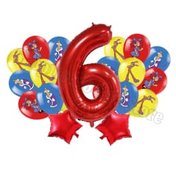 The Amazing Digitals Circus Digit 1-9 Balloons Kids Kawaii Birthday Decoration Baby Shower Gender Reveal Party Supplies Gift New