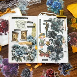 30 pcs Large size roses Stickers aesthetic Diy Stickers Aesthetic Scrapbooking Journal Deco Album Deco DIY Diary Stationery