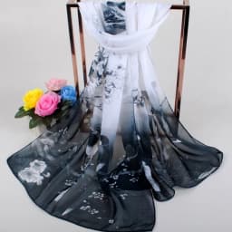 Spring New Lucky Bird Women's Chiffon Long Silk Scarf Headscarf Scarf Beach Scarf Small Gift