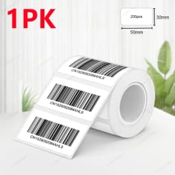 X2 Label Paper Roll Adhesive Label Sticker Tape 40*30mm 50*30mm Compatible Marklife P50 Phomemo M110 M220 200 E210 Label Printer