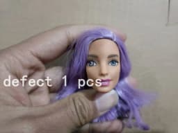 002 1/6 27cm doll head gift for girl collection toy with hair baby head make-up nuannuanmengwu dongcheng qibaoleyuan
