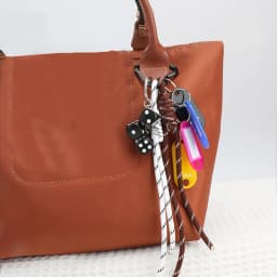 2024 New Woven Rope Keychain Bag Decoration Hanging Keychain Korean Style Acrylic Bead Heart Tassel Phone Case Bag Charms Y2k