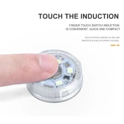Portable LED Night Light Mini Car Touch Switch USB Rechargeable Ambient Lamp Stair Light Wardrobe Light