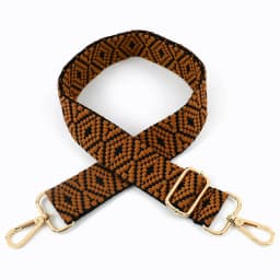 1Pc 38mm Jacquard Canvas Bag Strap for Women's Handbag Replace Handle 75~130cm Adjust Shoulder Straps Crossbody Bags Accessories