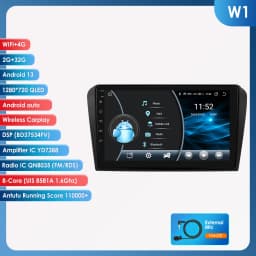 8G 128G Android 13 Car Radio For Mazda 3 2004-2009 Carplay AI Voice 4G Car Multimedia GPS 2din Intelligent Screen autoradio