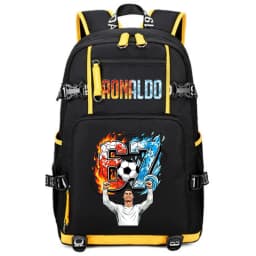 CR7 Ronaldo 67 Print Large Capacity Backpack for Students Teens Kids School Travel Daypack