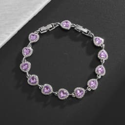 Water Drop Silver Color Bracelet Women\'s Extended 8 Color Zircon Gift Fashion Bracelet