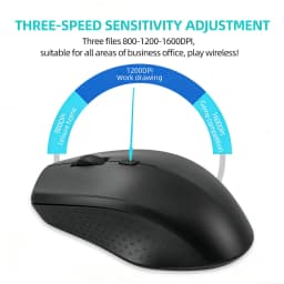 KEBIDUMEI Bluetooth 5.2 Wireless Mouse Dual Mode 1600DPI Gaming Mouse 6 Button Rechargeable Silent Mice Computer Accessories