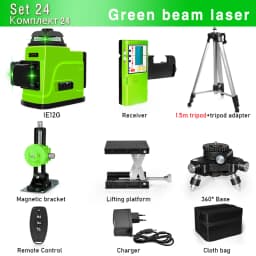 Clubiona 12 and 16 lines Professional Floor Ceiling Remote Control Green Line Laser Level with Pulse mode
