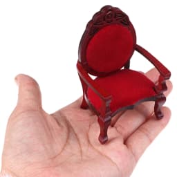 1:12 Dollhouse Wooden/Iron Fabric Double Single high-end Sofa Model Miniature Furniture Armchair Sofa Footstool Doll Decor Toy