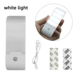 LED Induction Night Light Rechargeable Powered Closet Lights Wireless Magnetic Cabinet Lamp For Bedroom Corridor Stair Bathroom