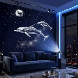USB Plug in Projection Night Lamp Galaxy Starry Sky Theme Replacement Light Ceiling Decoration Projection Lamp for Home Bedroom