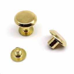 20pcs Round Head 10mm Screwback Chicago Screw Nail Binding Rivet Stud for Leather Shoulder Bag Knapsack Belt Strap Wallet