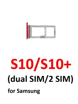 For Samsung S10 G973F G973 Phone New SIM Card Tray Housing Micro SD Card Holder Pocket For S10 Plus S10+ G975F G975