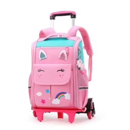 School Bag Student High Capacity Rolling Backpacks Kids Trolley Wheeled Bag Children Backpack Wheels
