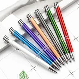 20-200pcs Wholesale Metal Pen Personalized with Your Company Logo PenAdvertising Pen Free Logo Printing Free Design Service