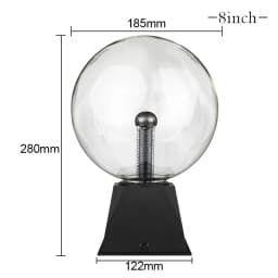 Novelty Magic Plasma Ball Light 220V LED Night Light 4/5/6/8 Inch Plasma Ball Touch Lamp Christmas Nightlight Kids Decor Gift