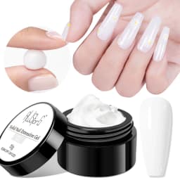 AWStorG Hema Free Poly Nail Gel 30ML Acrylic Gel Finger Extension Transparent Nail Art Extension Quick Building Soak Off UV