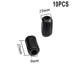 10Pcs TDK Ferrite Core Choke Clip Noise Suppressor Filter Ring Cable Clamp RFI EMI For Audio/Video Cables Power Cord
