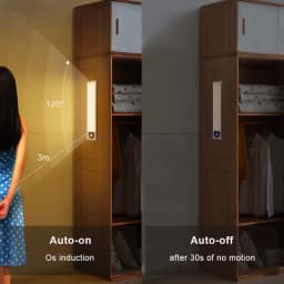 Night Lights Motion Sensor LED Cabinet Light USB Rechargeable Closet Light For Kitchen Wardrobe LED Lighting 20cm/30cm/40cm
