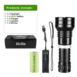 10000LM Powerful XHP360 Diving Flashlight IPX8 Underwater Lamp Professional Scuba Diving Torch 1000M High Power LED Flashlights