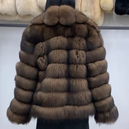 Women's Genuine Fox Fur Jacket Natural Fluffy Coat Lapel Luxury Short Real Fur Outerwear 2025 Fashion-forward Clothing