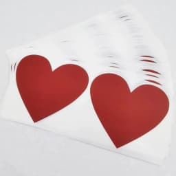 50Pcs Scratch Off Sticker 70x80mm Love Heart Shape Red/Rose/Gold/Grey Color Blank For Secret Code Cover