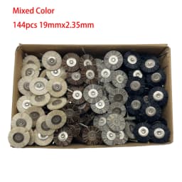 19/22/25mm Polishing Brushes Soft Hard Abrasive Buffing Grinding Wheel 2.35mm Shank Dremel Accessories for Jewelry Rotary Tools