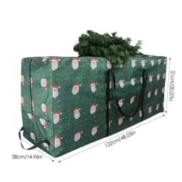 Large Christmas Tree Bag Storage Tub High xmas Tree Decoration Wreath Storage Box Handles Waterproof And Durable Home Organizer