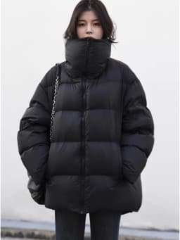 CHIC VEN Fashion Women Down Coats Solid 80 White Duck Down Jacket Black Bread Coat Warm Female Overcoat Autumn Winter 2025