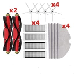 Brush Mops Hepa Filters for Roborock S5 S50 S502 S55 S6 Pure E4 for Robot 1S SDJQR01RR Vacuum Cleaner Accessories