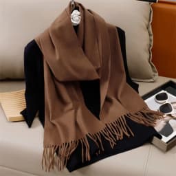 51Color Solid Women Winter Scarf Warm Thicken Cashmere Shawl Outdoor Tassels Pashmina Lady Wrap Windproof Scarves Fashion Luxury