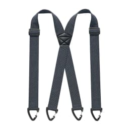 New Heavy Duty Work Suspenders for Men 3.8cm Wide with Plastic Gripper Clasps Adjustable Elastic Trouser Pants Braces-Black 1pcs