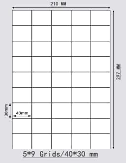 Matte White A4 Printable Sticker Label Long Strip Sticker Blank Rectangular Print Stickers for Shipping Mark, Product Label Tags