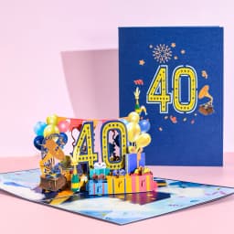 Anniversary Card, Pop Up 1st 18th 21th Birthday Card, Anniversary Number Greeting Cards for Wedding Wife Husband Girlfriend