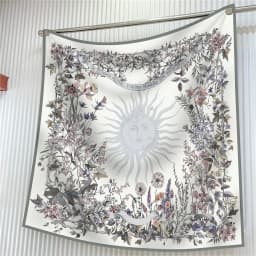 Silk Scarf Women Trees Printed Square Scarves Head Echarpes Silk Foulards Femme Wraps Beach Shawls Bandana Lady Hijabs 90CM