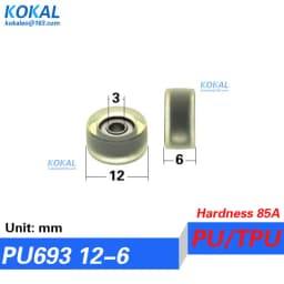 [PUd3] 4/10PCS 693zz 693 623 black color PU TPU rubber low noise UMBB3-10mm micro ball bearing cash machine wheel minisize 10mm