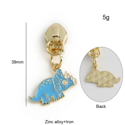 10/30/100PCS Cute Enamel Bee Sunflower Cherry 5# Zipper Puller Slider Heads For Tape Purse Bags Hangbag Charm Gift Accessories