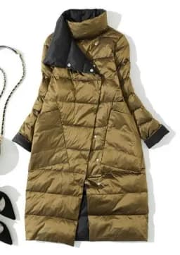 Two-Sided Women Warm Down Coat 2025 Autumn Winter Light Thin White Duck Down Jacket Female Long Oversize Puffer Parkas Outwears