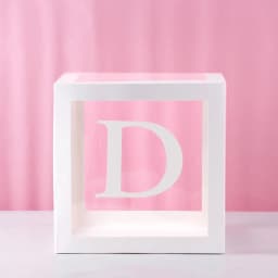 1st Birthday Transparent Alphabet Balloon Box Wedding Custom Name Decor One Birthday Party Decorations Kids Baby Shower Boy Girl
