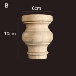 1pc Furniture Round Solid Wood Table Legs Sofa Feet Cabinet Bed Dressing Table Replacement Foot Support Hardware