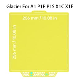 BIQU Panda Build Plate CryoGrip Pro Glacier/Frostbite Spring Steel 2-Sided Textured for BambuLab P1P P1S P2S A1 X1 3D Printer